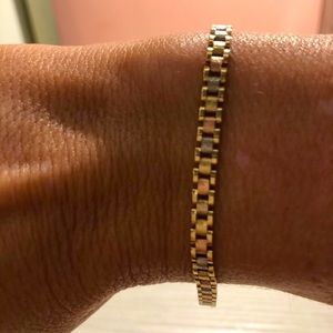 MINT 14k white, yellow and rose gold bracelet.